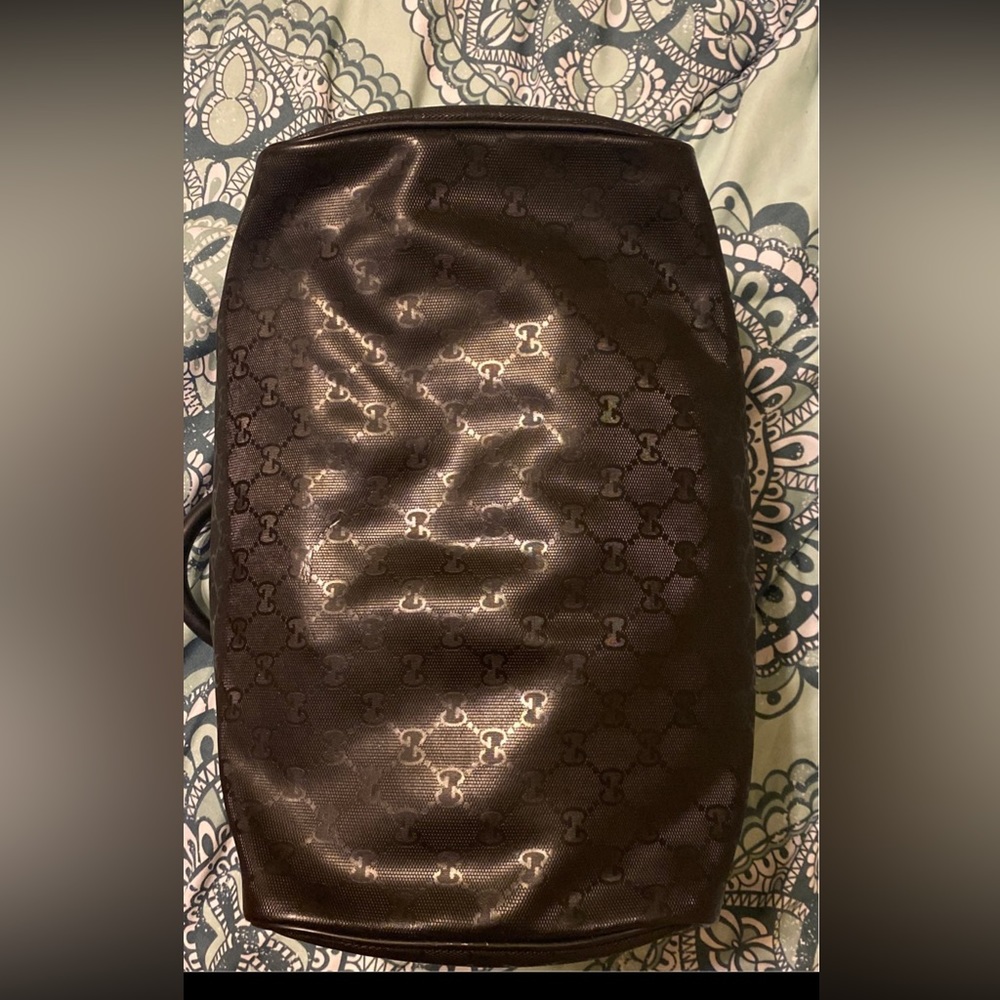 *** AUTHENTIC*** Black Gucci bag gunmetal hardware
